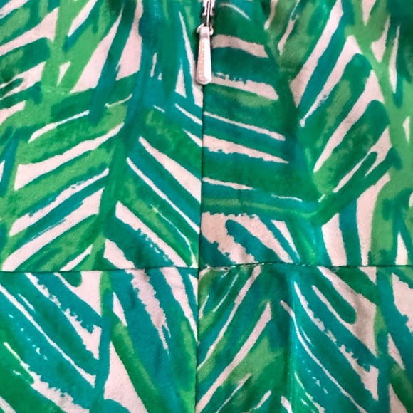Lilly Pulitzer Green and Blue Lolani Pants 100% silk - Picture 7 of 10